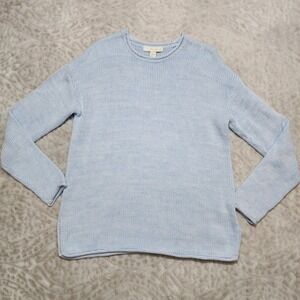 Lilly Pulitzer Women's Knit Sweater Rollneck Size M Blue Heather Cottage Grandma